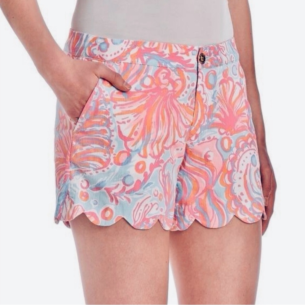 LILY PULITZER “Too Much Bubbly” Buttercup Shorts, New with Tag